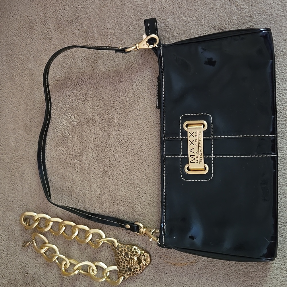 Maxx New York | Black Gold Wristlet/Clutch